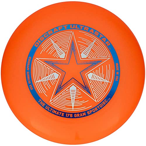 Discraft Unisex – Erwachsene Ultrastar Frisbeescheibe, Orange, 27,5cm von Discraft