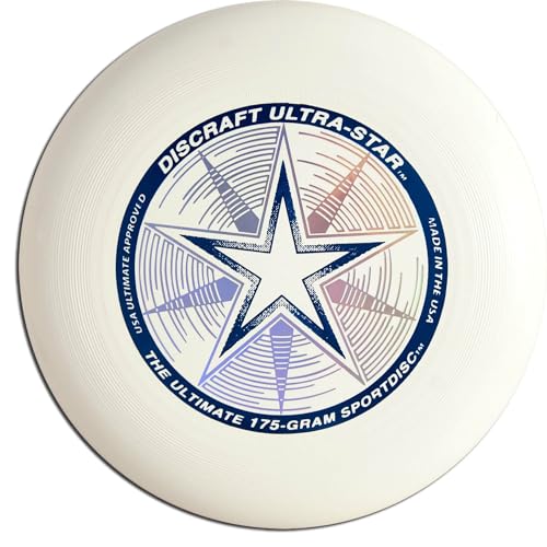 Discraft Unisex – Erwachsene Ultrastar Frisbeescheibe, Weiß, 27,5cm von Discraft