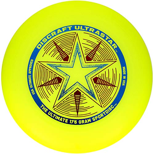 Discraft Unisex – Erwachsene Ultrastar Frisbeescheibe, gelb, 27,5cm von Discraft