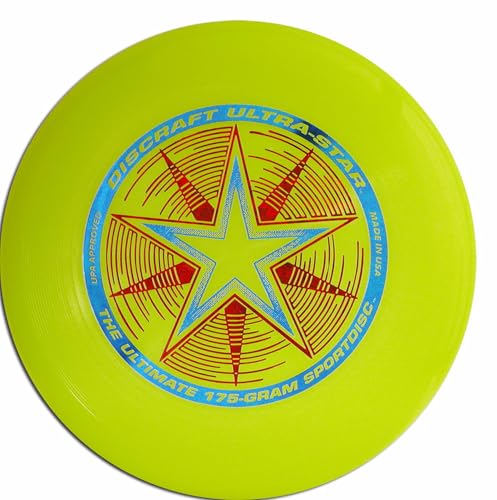 Discraft Unisex – Erwachsene Ultrastar Frisbeescheibe, gelb, 27,5cm von Discraft