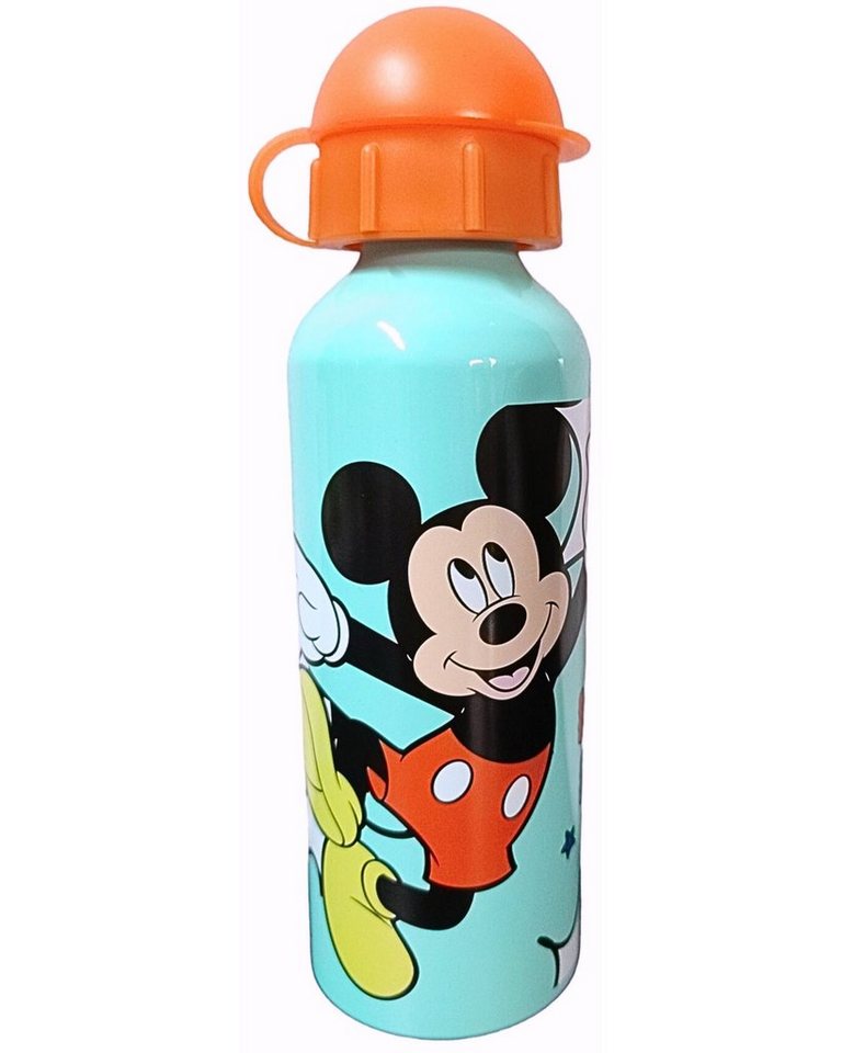 Disney Mickey Mouse Trinkflasche Mickey Maus, Kinderflasche aus Aluminium 520 ml BPA frei von Disney Mickey Mouse