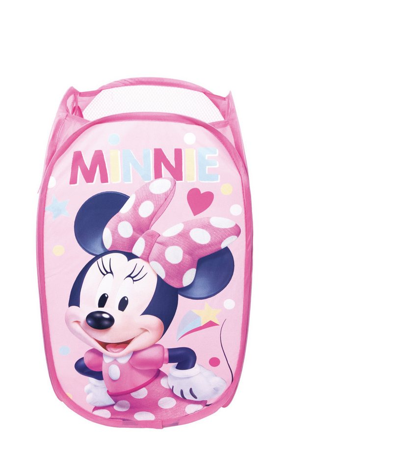 Disney Minnie Mouse Aufbewahrungskorb Minnie Maus, Kinder Pop-Up Korb - Spielzeugkorb 36x36x58 cm von Disney Minnie Mouse