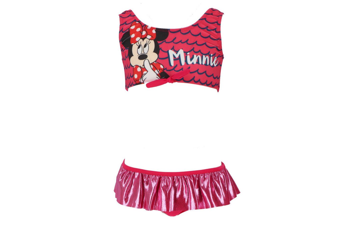 Disney Minnie Mouse Badeanzug Minnie Mouse Bikini Badeanzug für Mädchen Farbenfroher Schwimmkleidung von Disney Minnie Mouse