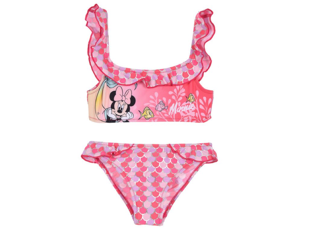 Disney Minnie Mouse Bügel-Bandeau-Bikini Minnie Mouse Mädchen Bikini gestreift Disney Minnie Mouse Bügel-Bandeau-Bikini Minnie Mouse Mädchen Bikini gestreift von Disney Minnie Mouse
