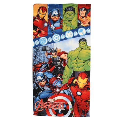 Avengers-Handtuch, extrem saugfähig, ideal für Strand und Pool, dynamisches und farbenfrohes Design, Rot, Einheitsgröße Avengers-Handtuch, extrem saugfähig, ideal für Strand und Pool, dynamisches und farbenfrohes Design, Rot, Einheitsgröße von Disney