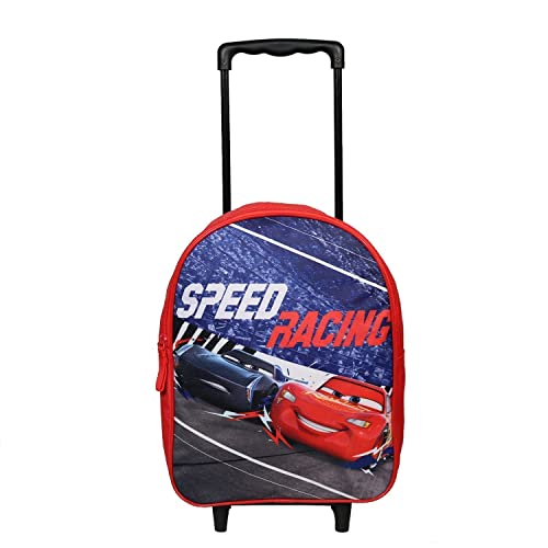 Bagtrotter Rucksack mit Rollen, 31 cm, Disney Cars, Rot von Disney