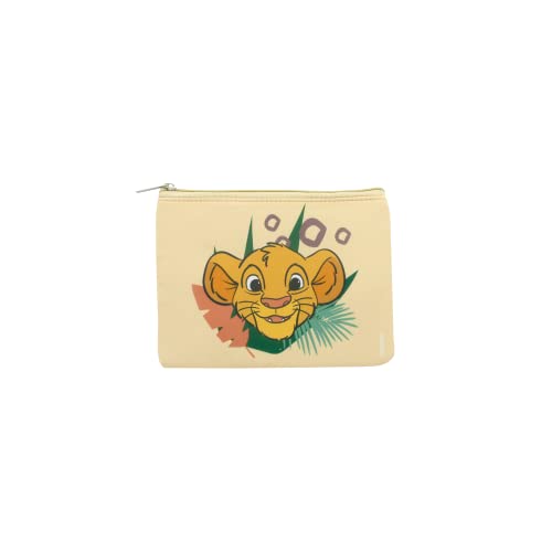 DISNEY Animals – Flaches Federmäppchen Simba – Der König der Löwen – Reisetasche für Kinder – Motiv zufällig, Lachsfarben, Petit Format, Flaches Federmäppchen von Disney