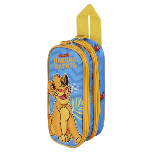 Disney Der König der Löwen Hakuna-3D Doppelfedermäppchen, Blau, 22 x 9,5 cm Disney Der König der Löwen Hakuna-3D Doppelfedermäppchen, Blau, 22 x 9,5 cm von Disney