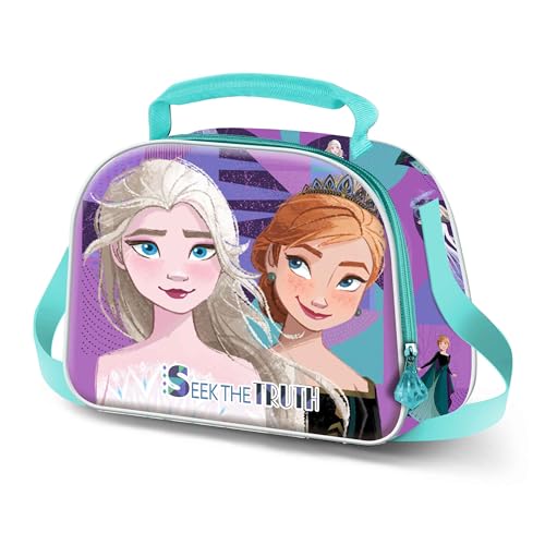 Disney Die Eiskönigin 2 (Frozen 2) Truth-3D Frühstückstasche, Lila, 25,5 x 20 cm von Disney