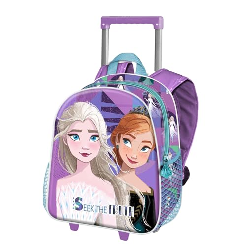 Disney Die Eiskönigin 2 (Frozen 2) Truth-Basic Rucksack mit Trolley, Lila, 31 x 48,5 cm, Kapazität 18,2 L von Disney