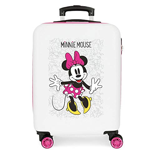 Disney Minnie Enjoy the Day Kabinenkoffer Weiß 40x55x20 cms Hartschalen ABS Kombinationsschloss 34L 2,8Kgs 4 Doppelräder Handgepäck, Rosa Disney Minnie Enjoy the Day Kabinenkoffer Weiß 40x55x20 cms Hartschalen ABS Kombinationsschloss 34L 2,8Kgs 4 Doppelräder Handgepäck, Rosa von Disney
