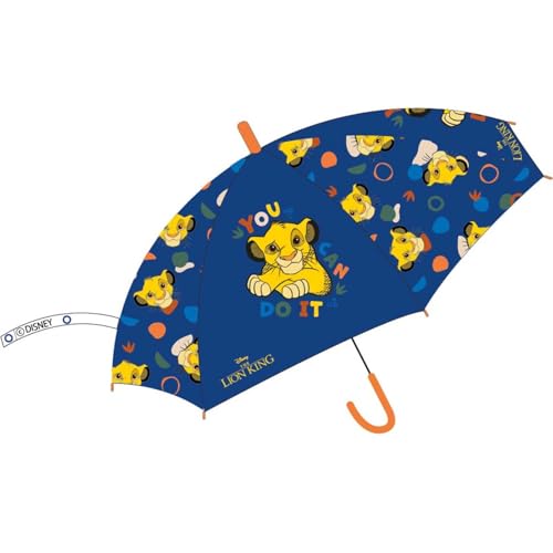 Disney, Regenschirme, Unisex, Kinder, Erwachsene, Regen- und Windschutz, faltbar, langlebig, wasserdicht, Modell DIS KL 5250A937-NAVY-TU, marine, Taille unique jeune, Klassisch von Disney