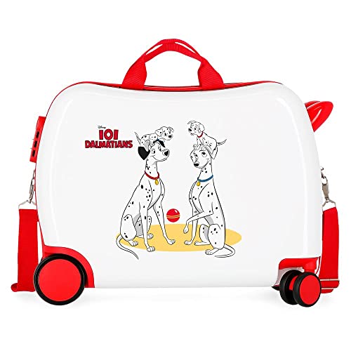 Disney 101 Dalmatiner, Kinderkoffer, weiß, 50 x 39 x 20 cm, Hartplastik, seitlicher Kombinationsverschluss, 34 l, 1,8 kg, 4 Räder Disney 101 Dalmatiner, Kinderkoffer, weiß, 50 x 39 x 20 cm, Hartplastik, seitlicher Kombinationsverschluss, 34 l, 1,8 kg, 4 Räder von Disney