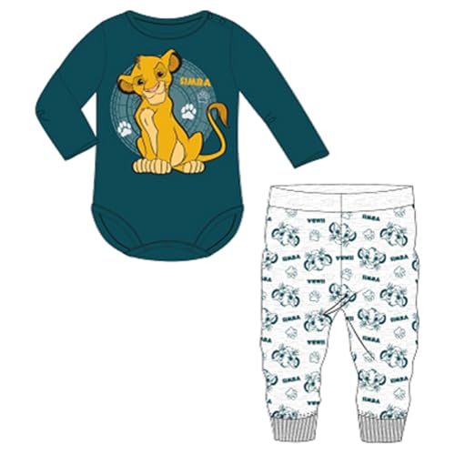 Disney 2 Teiliges Set Pullover + Hose Babys (3 bis 23 Monate) Le Roi Lion Weich süß warm Sweatshirt + Jogger Mädchen Jungen Modell Gemischtem Aufdruck DIS KL 5112A679-S1-18M von Disney