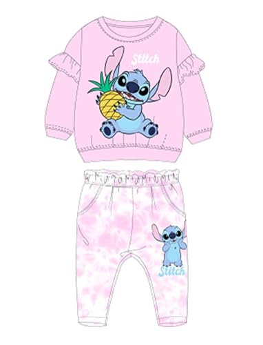 Disney 2 Teiliges Set Pullover + Hose Babys (3 bis 23 Monate) Lilo & Stitch Weich süß warm Sweatshirt + Jogger Mädchen Jungen Modell Gemischtem Aufdruck DIS LIS 5112C521-S1-3M von Disney