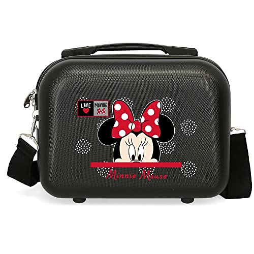 Disney 2163921 My Pretty Bow Kulturbeutel, anpassbar, Grau, 29 x 21 x 15 cm, starr, ABS 9,14 l, 0,84 kg von Disney