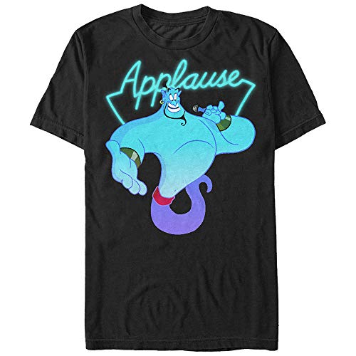 Disney Aladdin Genie Applaus Humor-Grafik-T-Shirt für Herren, Schwarz, Größe L, US von Disney