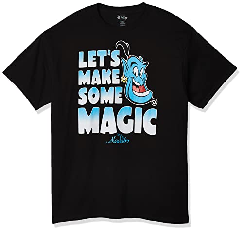 Disney Aladdin Genie Let's Make Some Magic Grafik-T-Shirt für Herren, Schwarz, 3XL von Disney