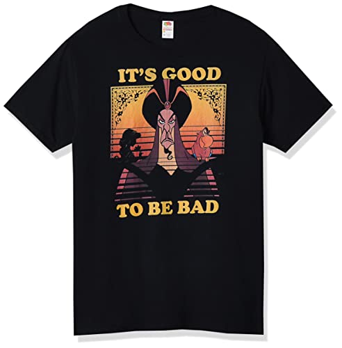 Disney Aladdin Jafar Grafik-T-Shirt für Herren „It's Good to Be Bad“, Schwarz, L Disney Aladdin Jafar Grafik-T-Shirt für Herren „It's Good to Be Bad“, Schwarz, L von Disney