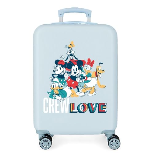 Disney Always Original Kabinentasche, Blau, 38 x 55 x 20 cm, starr, ABS, seitlicher Kombinationsverschluss, 34 l, 2,7 kg, 4 Doppelrollen, Handgepäck. von Disney