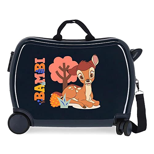 Disney Bambi Kinderkoffer, Blau, 50 x 39 x 20 cm, starr, ABS-Kombinationsverschluss, 34 l, 1,8 kg, 4 Räder von Disney