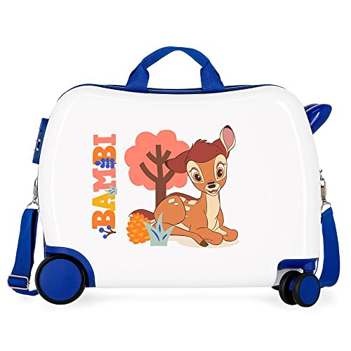 Disney Bambi Kinderkoffer, Mehrfarbig, 50 x 39 x 20 cm, Hartplastik, seitlicher Kombinationsverschluss, 34 l, 1,8 kg, 4 Räder von Disney