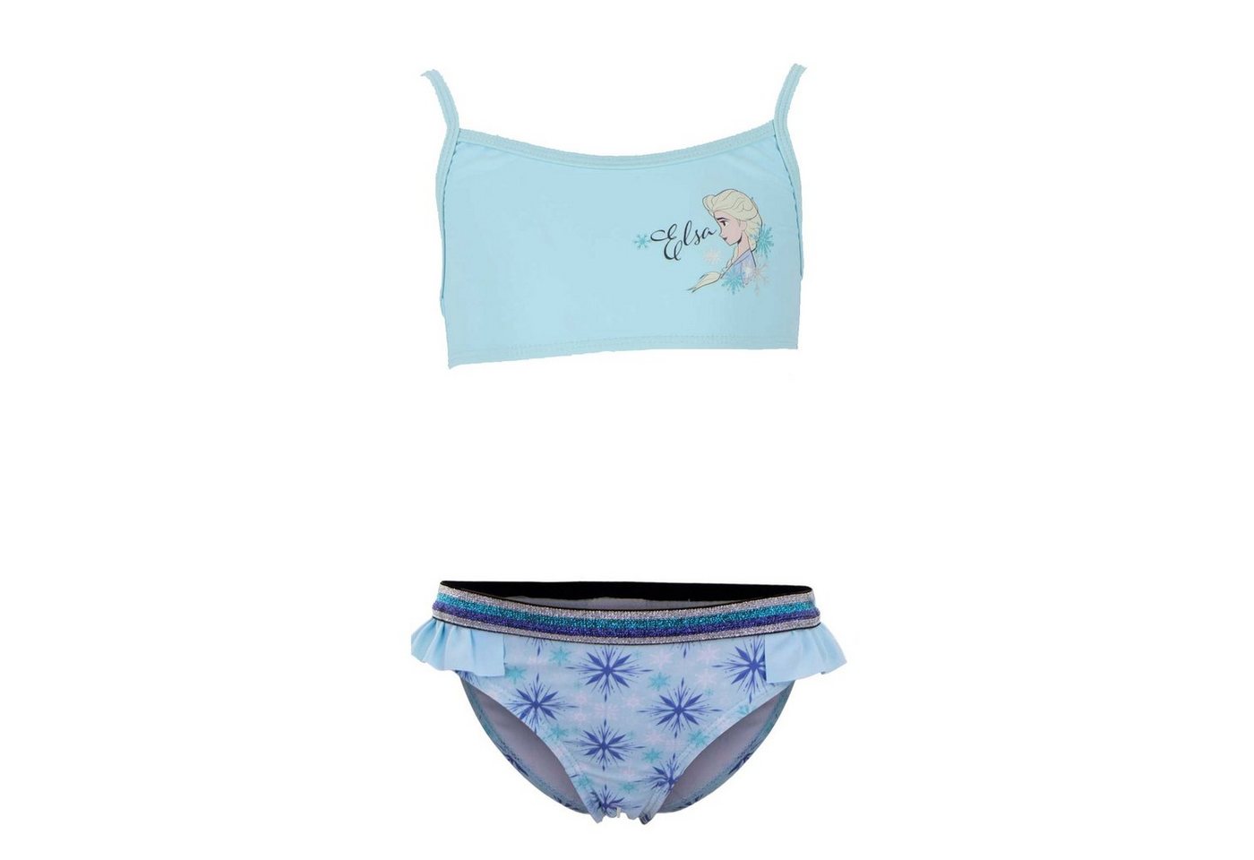 Disney Bustier-Bikini Disney Die Eiskönigin Elsa Kinder Mädchen Badeanzug Bikini Gr. 104 bis 128 von Disney