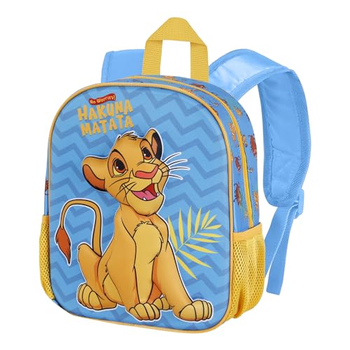 Disney Der König der Löwen Hakuna-Kleiner 3D Rucksack, Blau, 26 x 31 cm, Kapazität 8,5 L von Disney