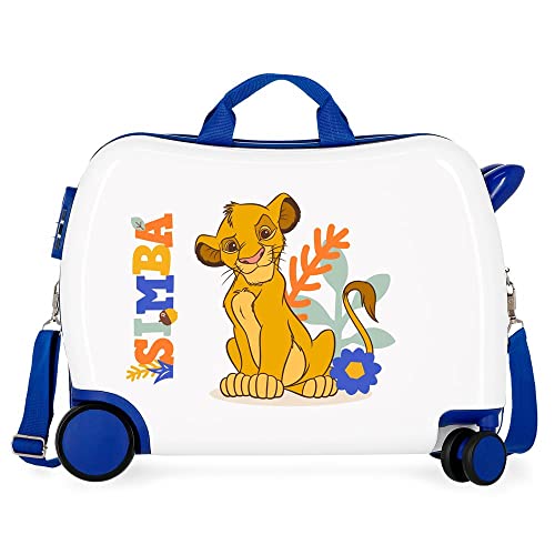 Disney EL Rey Leon Kinderkoffer, Weiß, 50 x 39 x 20 cm, starr, ABS-Kombinationsverschluss, 34 l, 1,8 kg, 4 Räder Disney EL Rey Leon Kinderkoffer, Weiß, 50 x 39 x 20 cm, starr, ABS-Kombinationsverschluss, 34 l, 1,8 kg, 4 Räder von Disney