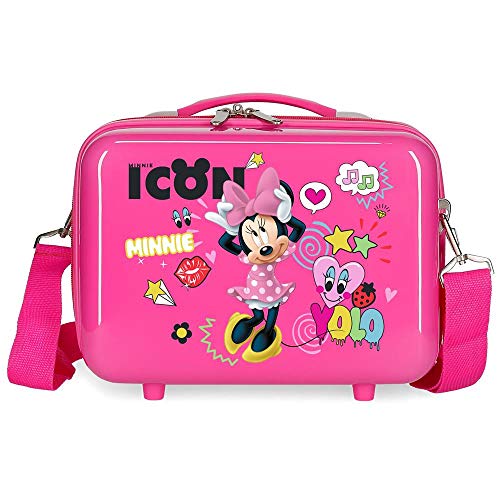 Disney Enjoy Minnie Icon Anpassungsfähiger Schönheitsfall Rosa 29x21x15 cms ABS von Disney