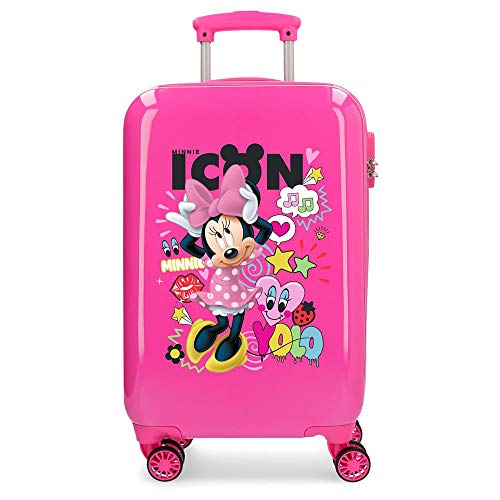 Disney Enjoy Minnie Icon Kabinenkoffer Rosa 34x55x20 cms Hartschalen ABS Kombinationsschloss 34L 2,6Kgs 4 Doppelräder Handgepäck Disney Enjoy Minnie Icon Kabinenkoffer Rosa 34x55x20 cms Hartschalen ABS Kombinationsschloss 34L 2,6Kgs 4 Doppelräder Handgepäck von Disney