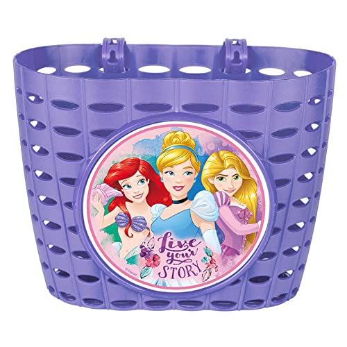 Disney Mädchen Princess Fahrradkorb, Mehrfarbig, Maße B/T/H: ca. 20 x 14 14cm EU von Disney