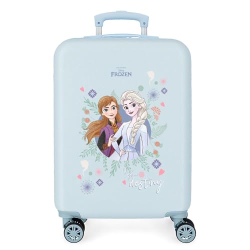 Disney Frozen Own your destiny Kabinenkoffer Blau 38 x 55 x 20 cm Steifes ABS Seitenkombinationsschloss 32 L 2 kg 4 Doppelräder Handgepäck von Disney