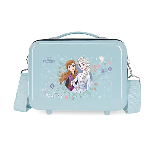 Disney Frozen Own your destiny Anpassbarer Kulturbeutel mit blauem Schultergurt 29 x 21 x 15 cm starres ABS 9,14 l 0,6 kg von Disney