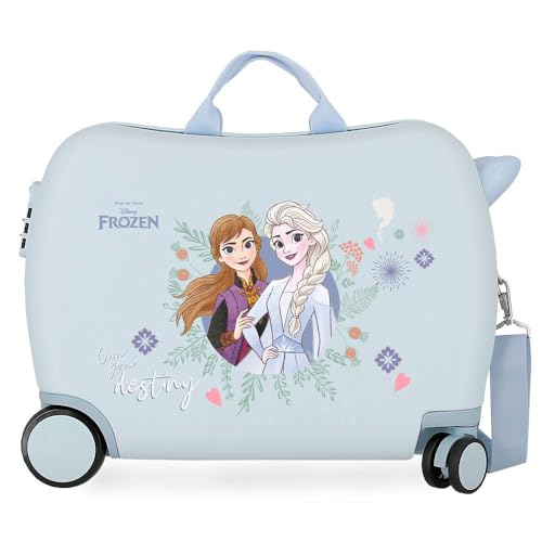 Disney Frozen Own your destiny Blau Kinderkoffer 50 x 39 x 20 cm Starres ABS Seitenkombinationsschloss 38 L 1,8 kg 4 Rollen Handgepäck von Disney