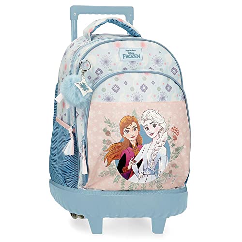 Disney Frozen Own your destiny Kompakter Rucksack 2 Rollen Blau 32x45x21 cm Polyester 30,24L von Disney