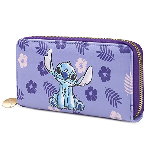 Disney Geldbörse für Damen, Stitch, Geldbörse, Geschenkidee für Damen, violett, one Size, Mit Reißverschluss Disney Geldbörse für Damen, Stitch, Geldbörse, Geschenkidee für Damen, violett, one Size, Mit Reißverschluss von Disney