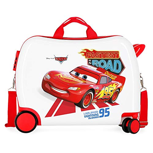 Disney Cars Good Mood Kinder-Koffer Mehrfarbig 50x38x20 cms Hartschalen ABS Kombinationsschloss 34L 2,1Kgs 4 Räder Handgepäck, Weiß Disney Cars Good Mood Kinder-Koffer Mehrfarbig 50x38x20 cms Hartschalen ABS Kombinationsschloss 34L 2,1Kgs 4 Räder Handgepäck, Weiß von Disney