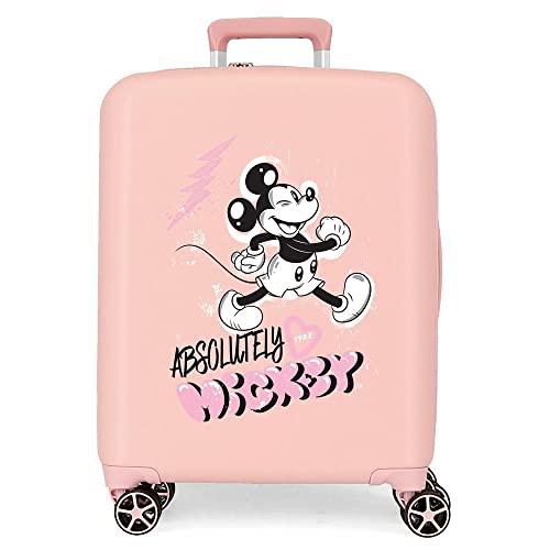 Disney Mickey Friendly Nude Kabinenkoffer 40 x 55 x 20 cm, starres ABS, integriertes TSA-Schloss, 38,4 l, 2,82 kg, 4 Doppelrollen, Handgepäck Disney Mickey Friendly Nude Kabinenkoffer 40 x 55 x 20 cm, starres ABS, integriertes TSA-Schloss, 38,4 l, 2,82 kg, 4 Doppelrollen, Handgepäck von Disney