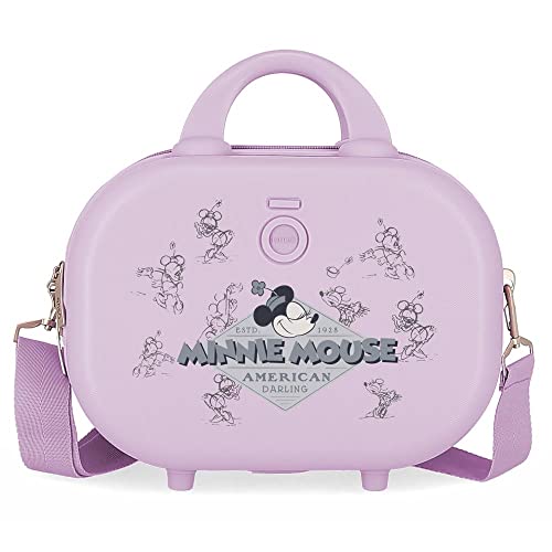 Disney Minnie Happiness Anpassbarer Kulturbeutel mit lila Schultergurt 29 x 21 x 15 cm starres ABS 9,14 l 2,52 kg Disney Minnie Happiness Anpassbarer Kulturbeutel mit lila Schultergurt 29 x 21 x 15 cm starres ABS 9,14 l 2,52 kg von Disney