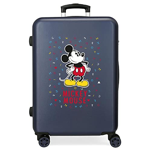Disney Have a Good Day Mickey Mittlerer Koffer Blau 48x68x26 cms Hartschalen ABS Kombinationsschloss 70L 3,7Kgs 4 Doppelräder Disney Have a Good Day Mickey Mittlerer Koffer Blau 48x68x26 cms Hartschalen ABS Kombinationsschloss 70L 3,7Kgs 4 Doppelräder von Disney