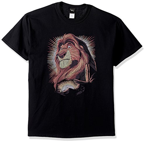 Disney Herren Lion King Mufasa Shine Remember Graphic T-shirt, Schwarz, 3XL von Disney
