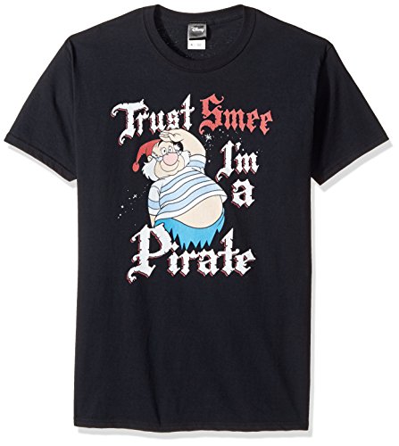 Disney Herren Peter Pan Tinkerbell Trust Smee I'm A Pirate Graphic T-shirt, Schwarz, XXL von Disney