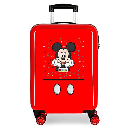 Disney It's a Mickey Thing Kabinenkoffer rot 38 x 55 x 20 cm starres ABS Seitenkombinationsschloss 34L 2kg 4 Rollen Doppelhandgepäck Disney It's a Mickey Thing Kabinenkoffer rot 38 x 55 x 20 cm starres ABS Seitenkombinationsschloss 34L 2kg 4 Rollen Doppelhandgepäck von Disney