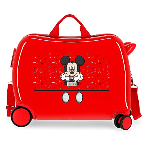 Disney It's a Mickey Thing Kinderkoffer, Rot, 50 x 38 x 20 cm, Hartplastik, seitlicher Kombinationsverschluss, 34 l, 1,8 kg, 4 Räder, Handgepäck Disney It's a Mickey Thing Kinderkoffer, Rot, 50 x 38 x 20 cm, Hartplastik, seitlicher Kombinationsverschluss, 34 l, 1,8 kg, 4 Räder, Handgepäck von Disney