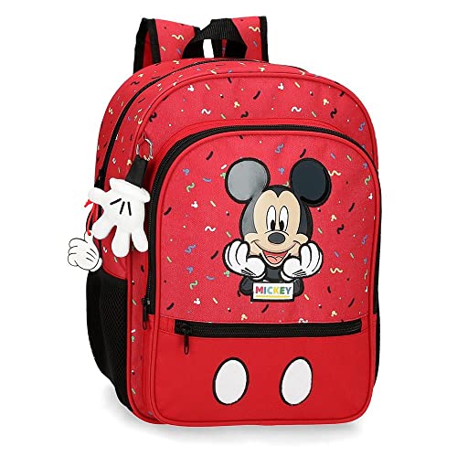 Disney It´s a Mickey Thing Schulrucksack, rot, 30 x 38 x 12 cm, Polyester, 13,68 l von Disney