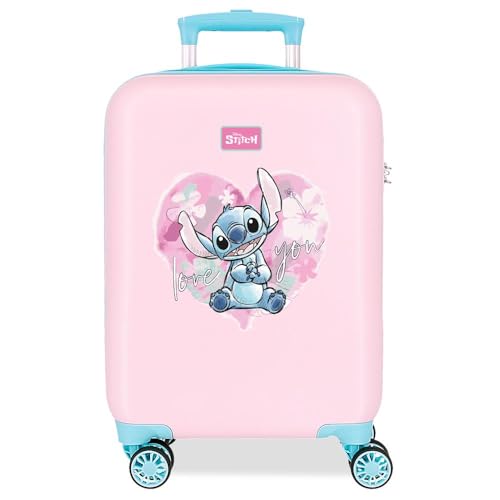 Disney Joumma Heart Stitch Kabinenkoffer, Rosa, 33 x 50 x 20 cm, starr, 2 kg, 2 kg, 33 l, Handgepäck, Rosa, Talla única, Kabinenkoffer Disney Joumma Heart Stitch Kabinenkoffer, Rosa, 33 x 50 x 20 cm, starr, 2 kg, 2 kg, 33 l, Handgepäck, Rosa, Talla única, Kabinenkoffer von Disney