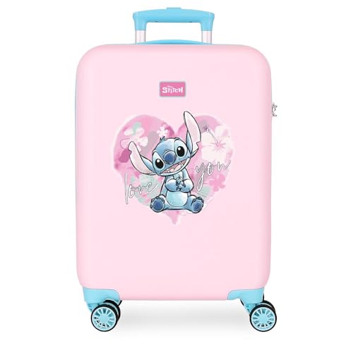 Disney Joumma Heart Stitch Kabinenkoffer, Rosa, 38 x 55 x 20 cm, starr, 2 kg, 2 kg, 35 l, Handgepäck, Rosa, Talla única, Kabinenkoffer Disney Joumma Heart Stitch Kabinenkoffer, Rosa, 38 x 55 x 20 cm, starr, 2 kg, 2 kg, 35 l, Handgepäck, Rosa, Talla única, Kabinenkoffer von Disney