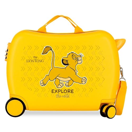 Disney Joumma König der Löwen Explorer, Kabinenkoffer, gelb, 33 x 50 x 20 cm, starr, 2 kg, 2 kg, 33 l, Handgepäck, gelb, Talla única, Kinderkoffer Disney Joumma König der Löwen Explorer, Kabinenkoffer, gelb, 33 x 50 x 20 cm, starr, 2 kg, 2 kg, 33 l, Handgepäck, gelb, Talla única, Kinderkoffer von Disney