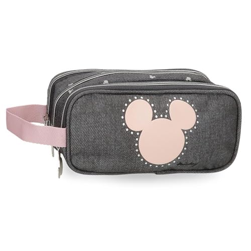 Disney Joumma Bags, Mickey Studs, Federmäppchen für die Schule, Kulturbeutel für Kinder, aus Polyester., Schwarz, Federmäppchen mit Reißverschluss Disney Joumma Bags, Mickey Studs, Federmäppchen für die Schule, Kulturbeutel für Kinder, aus Polyester., Schwarz, Federmäppchen mit Reißverschluss von Disney